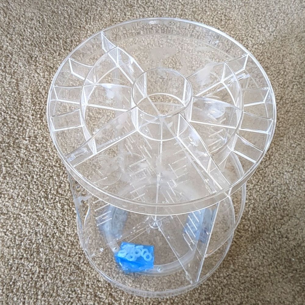 Rotating 360 degree clear adjustable Cosmetic Organizer
